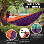 Portable Camping Hammock with Tree Straps – Lightweight Nylon Travel Hammock - 4