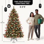 PRE LIT CHRISTMAS TREE – COLOR CHANGING LED LIGHTS WITH REMOTE CONTROL - 4