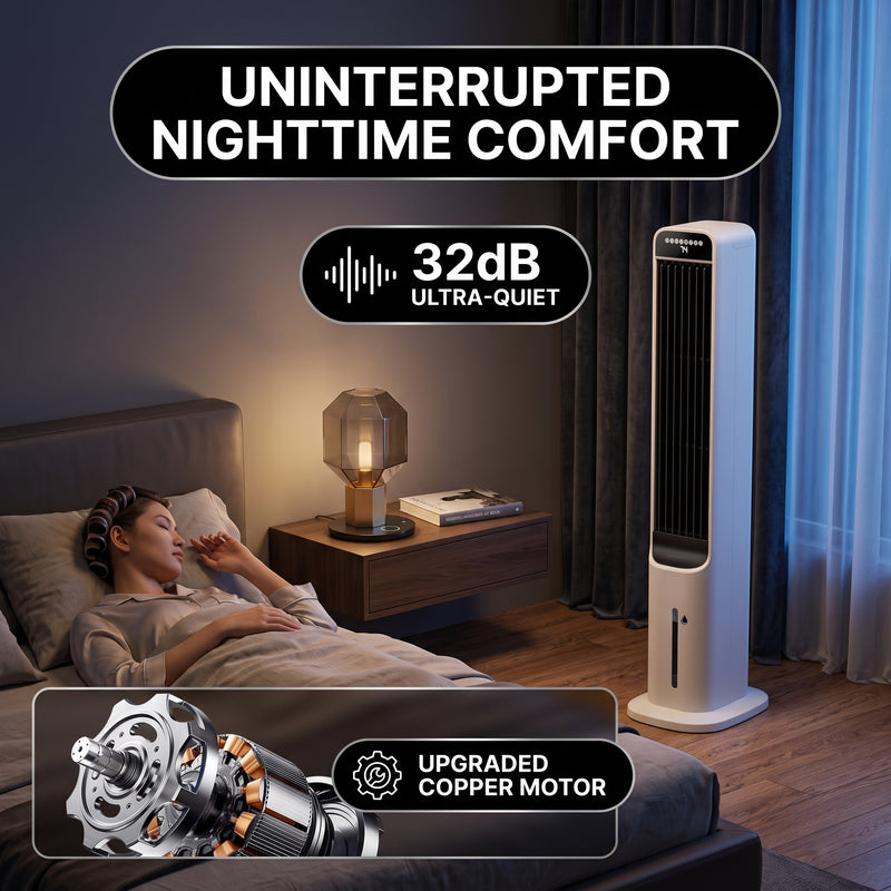 3-in-1 Evaporative Air Cooler Tower Fan with Remote Control - 4