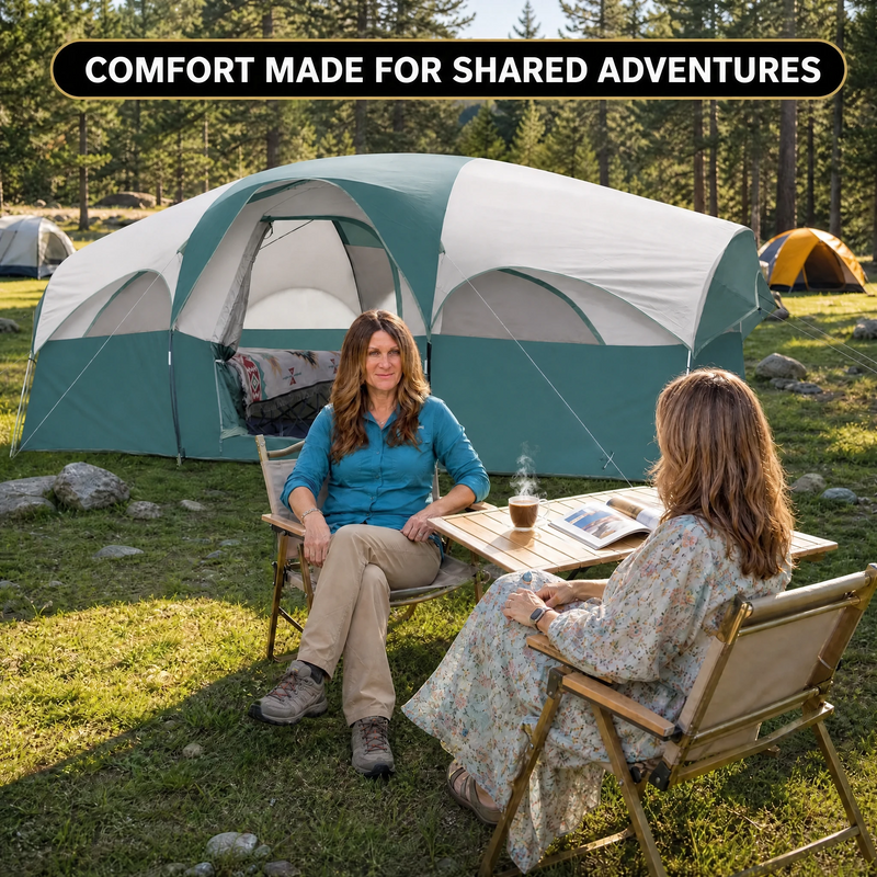 5–8 PERSON FAMILY DOME CAMPING TENT – WATERPROOF OUTDOOR TENT WITH RAINFLY & CARRY BAG - 4