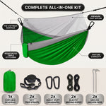 Camping Hammock with Mosquito Net – 1-2 Person, Nylon - 4