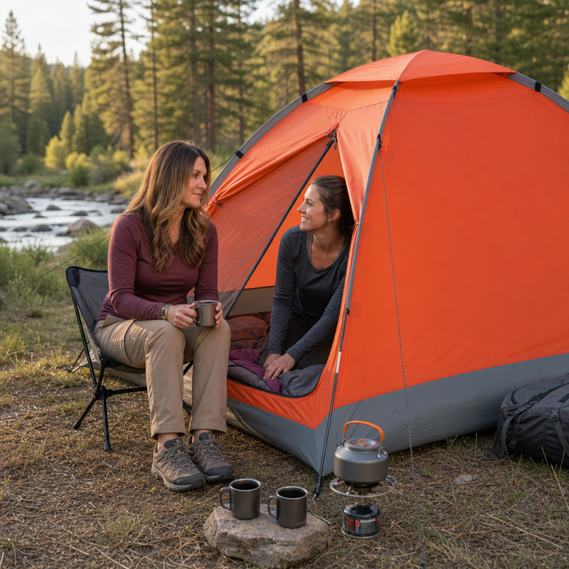 2-4 PERSON LIGHTWEIGHT BACKPACKING DOME CAMPING TENTS - 4