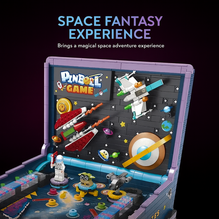 High Quality Building Blocks Pinball Machine, Game Table, Coin Operated, Children's Puzzle Assembly Model, Boy Creative Gift Toy