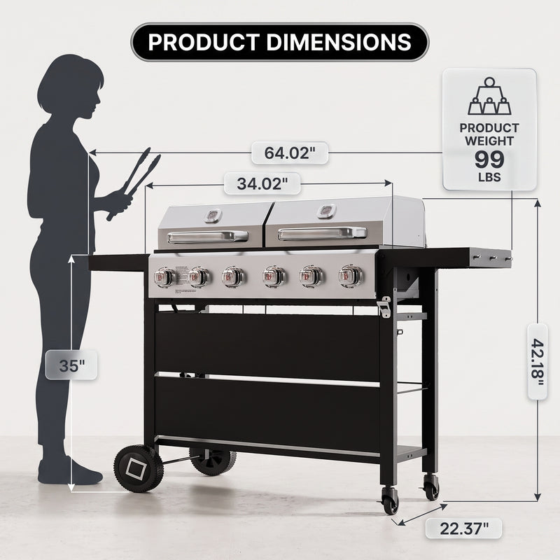 Grate for Outdoor Backyard BBQ Cooking - 4