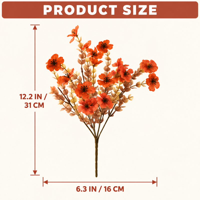 ARTIFICIAL FLOWERS FOR OUTDOORS – UV-RESISTANT FALL MIX - 4