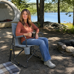 ROCKING CAMPING CHAIR – FOLD-FLAT CHAIR WITH CUP HOLDER - 4