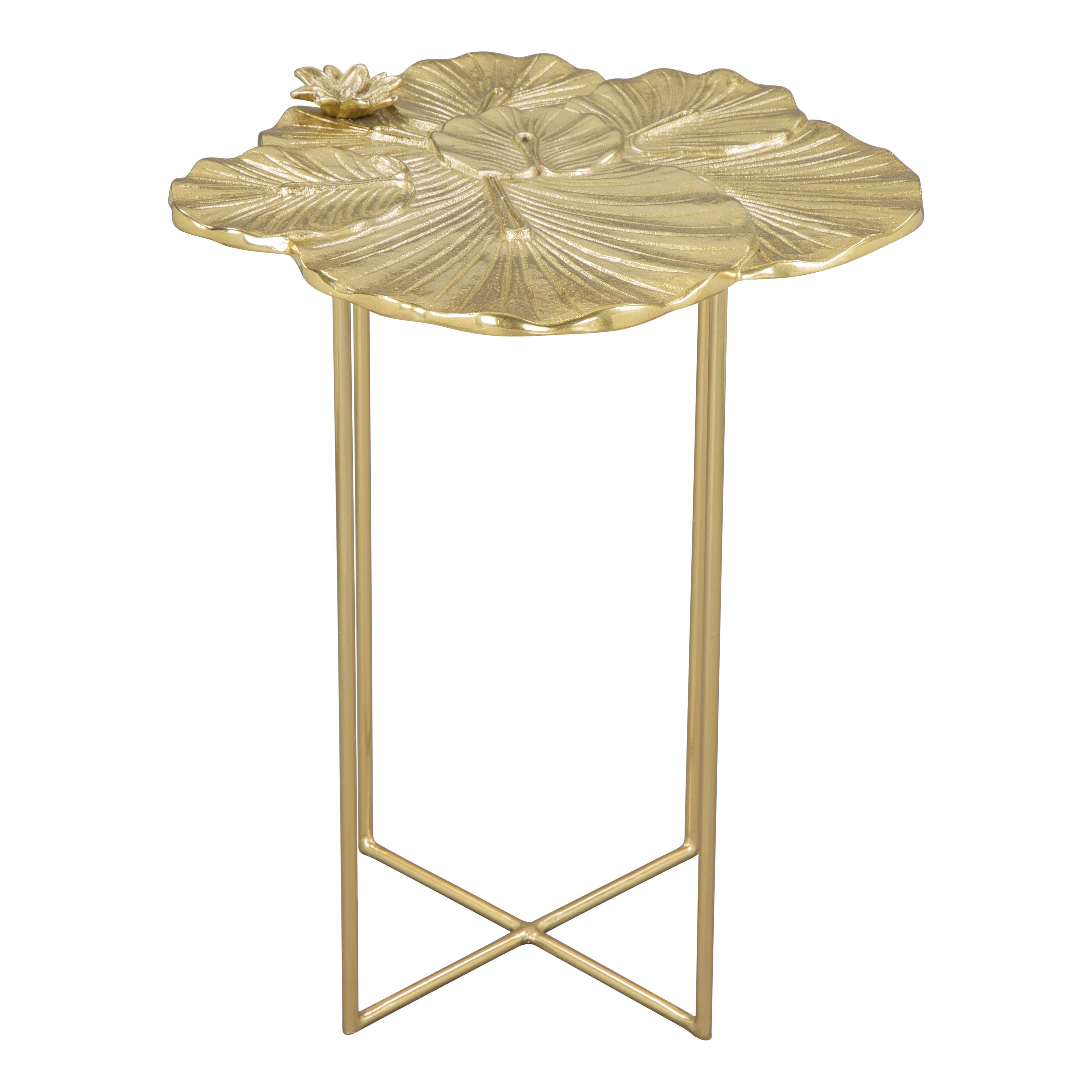 Lotus Side Table Gold