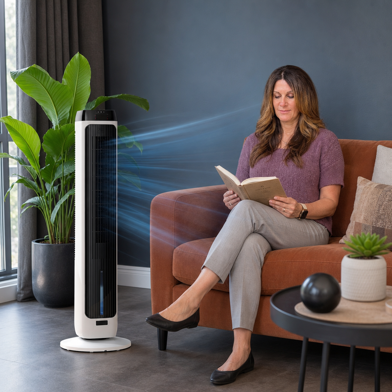 3-in-1 Evaporative Air Cooler Tower Fan with Remote Control - 4