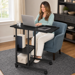 C-SHAPED END TABLE WITH CHARGING STATION – ADJUSTABLE HEIGHT - 4