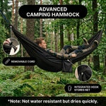 Over 600lbs Hammock, 1-2 person, Nylon with Mosquito Net - 4