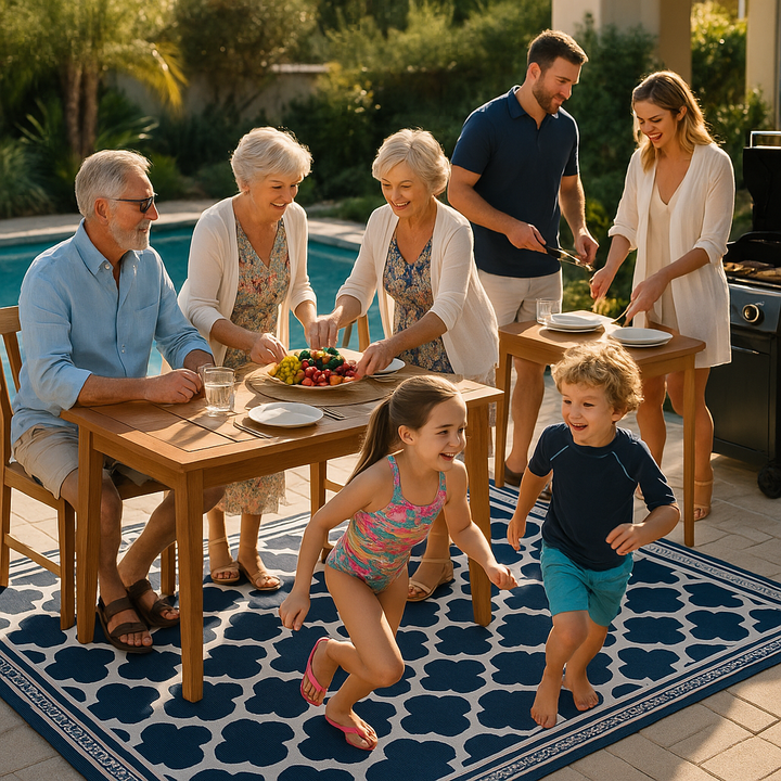 Exclusive Outsunny Reversible Outdoor Rug Carpet - Premium 9' x 18' Waterproof Camping Collection