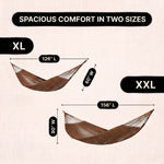 Handwoven Mayan Rope Double Hammock with Tree Straps, Carabiners & Carry Bag - 4