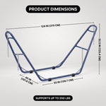 Adjustable 9-14FT Heavy-Duty Hammock Stand – 550-660LBS Outdoor/Indoor Steel Frame - 4