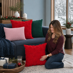 Christmas Pillow Covers 18x18 – Decorative Set of 2 - 4