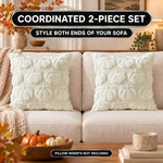 DECORATIVE PILLOW COVERS – 3D PUMPKIN SET OF 2 - 4