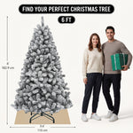 PRE LIT CHRISTMAS TREE – COLOR CHANGING LED LIGHTS WITH REMOTE CONTROL - 4