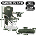 CAMPING CHAIRS – 2-PACK FOLDING CHAIRS WITH COOLER BAG - 4