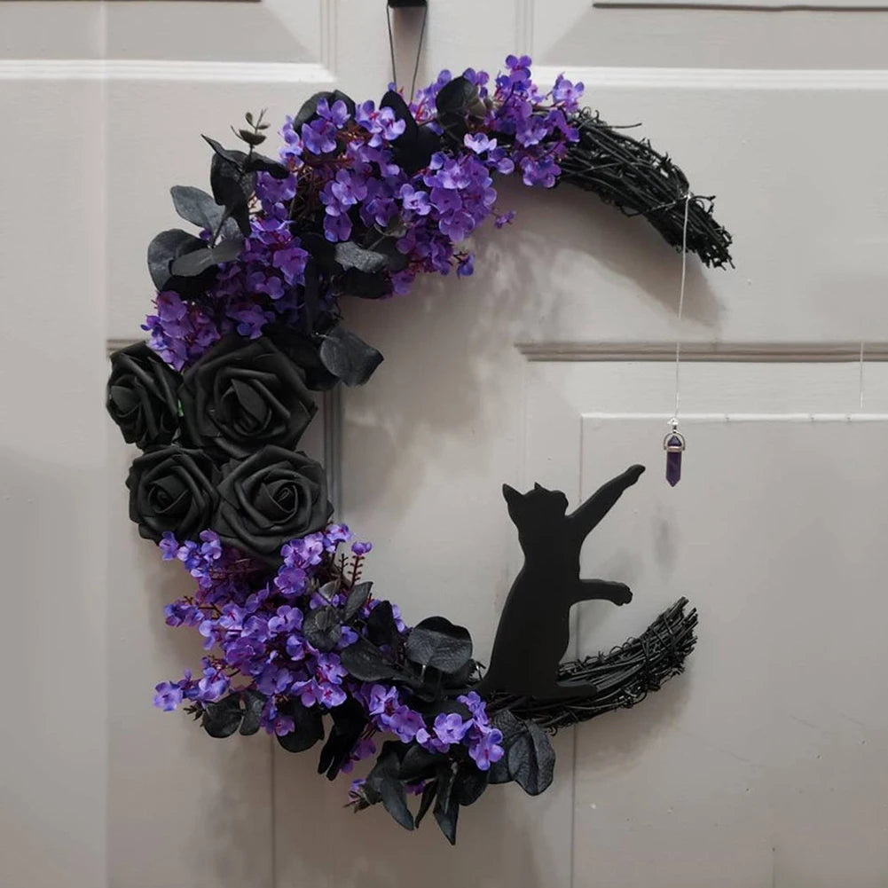 Autumn Peony Pumpkin Harvest Wreath – Artificial Fall Door Decor | Maple Leaf & Berry Wreath | Trufairs