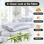 100% Viscose from Bamboo Pillowcases with Zipper, Set of 2 - 4