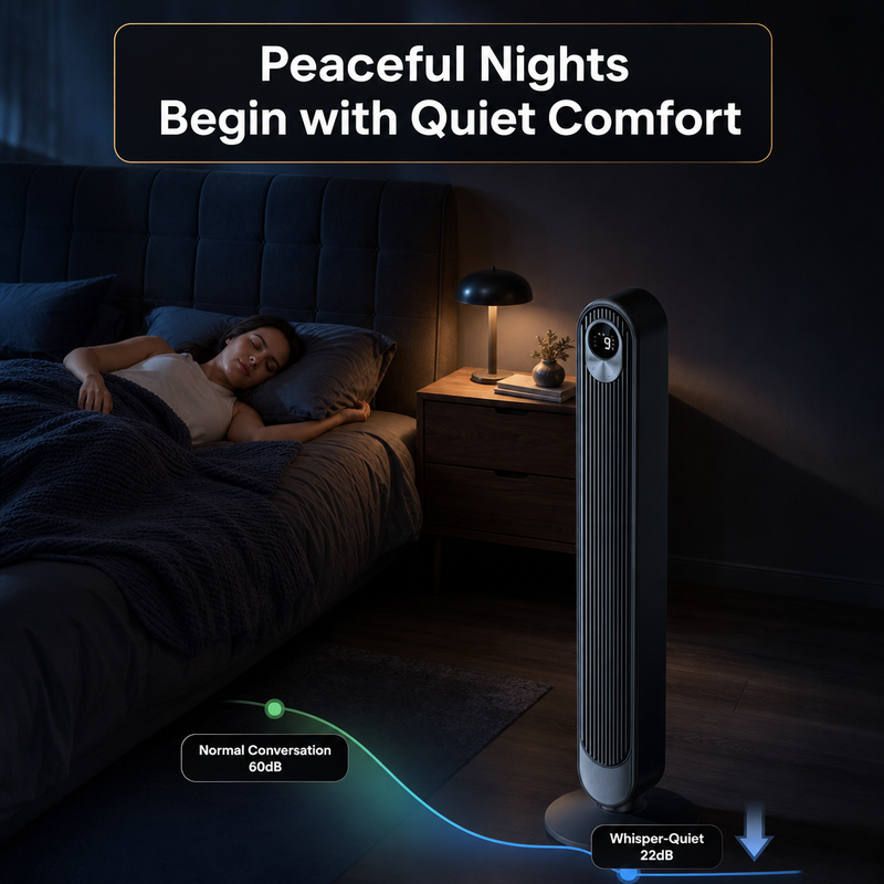 Tower Fan With Remote – 90° Oscillation, 36″ & 42″ - 4