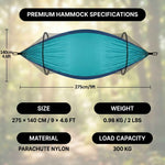 ULTRA-LIGHT POP-UP HAMMOCK WITH MOSQUITO NET – SOLO, 660 LB MAX LOAD