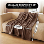 Throw Blanket – Soft, Lightweight Ribbed Design - 4
