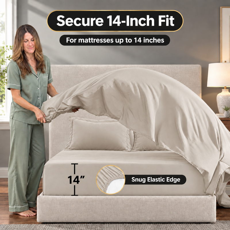 BEDDING SETS – 7-PIECE COMFORTER SET WITH SHEETS - 4