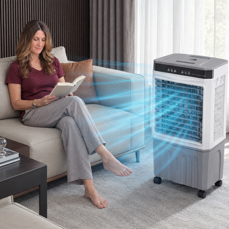 3-in-1 Evaporative Air Cooler Tower Fan with Remote Control - 4