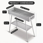 PORTABLE CHARCOAL HIBACHI GRILL – COMMERCIAL-QUALITY FOLDABLE BBQ GRILL FOR CAMPING, BACKYARD & OUTDOOR COOKING - 4