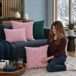 Christmas Pillow Covers 18x18 – Decorative Set of 2 - 4