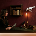 Gothic Raven Lamp – Dark Academia Table Light - 4