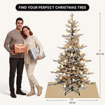 PRE LIT CHRISTMAS TREE – COLOR CHANGING LED LIGHTS WITH REMOTE CONTROL - 4