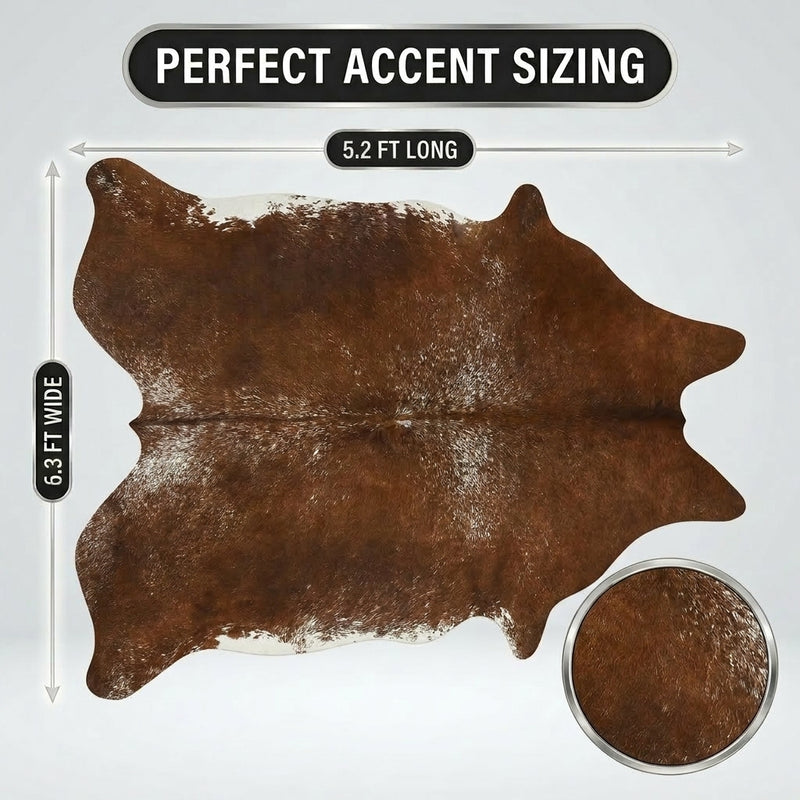 Faux Cowhide Rug – Animal Print Area Rug for Living Room, Bedroom & Office - 4