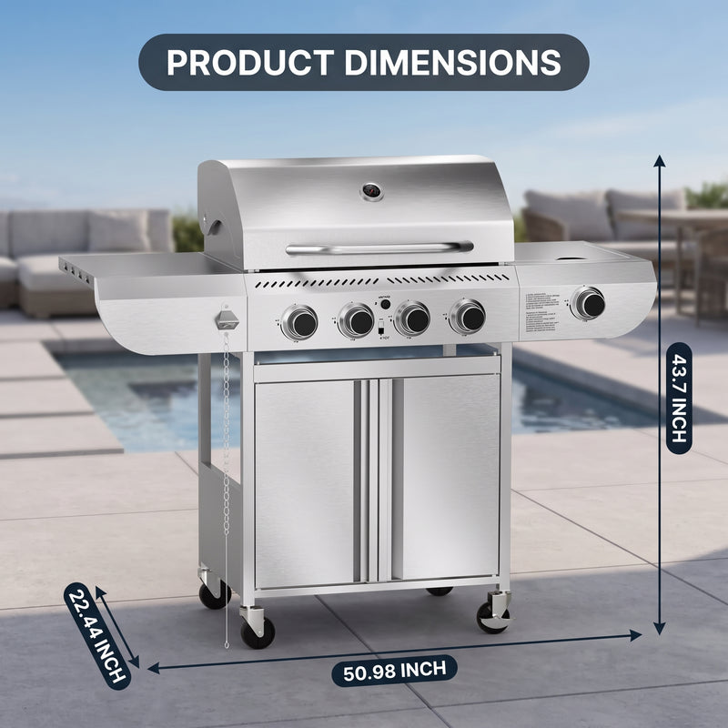 Grate for Outdoor Backyard BBQ Cooking - 4