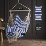 Boho Macramé Fringe Double Hammock Swing – Ultimate Comfort & Style - 4