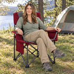 Heavy Duty Camping Chair with Cooler Storage – Single or Twin Pack - 4