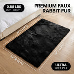 Faux Rabbit Fur Shaggy Rug – Ultra Soft Fluffy Machine Washable Area Rug for Bedroom, Living Room & Teen Room - 4