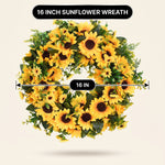 Sunflower Wreath for Front Door – Summer Floral Porch Décor - 4