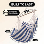 Premium Cotton Hanging Hammock Chair for Indoor & Outdoor Relaxation - 4