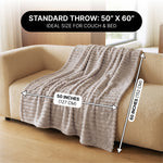 Throw Blanket – Soft, Lightweight Ribbed Design - 4