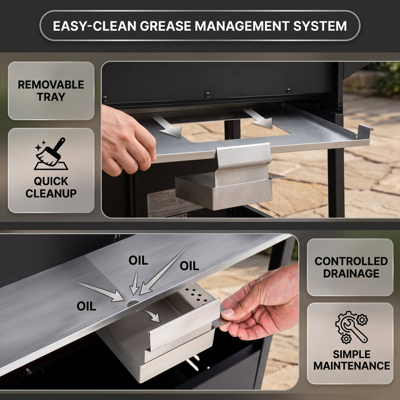 Grate for Outdoor Backyard BBQ Cooking - 4