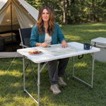 4 ft Adjustable Folding Camping Table - 4