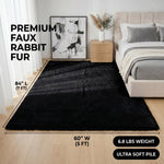 Faux Rabbit Fur Shaggy Rug – Ultra Soft Fluffy Machine Washable Area Rug for Bedroom, Living Room & Teen Room - 4