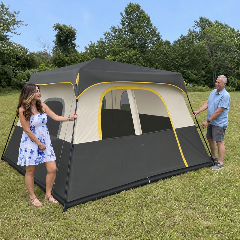 8–10 Person Instant Cabin Camping Tent with Room Divider - 4