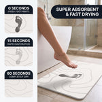 STONE BATH MAT – QUICK-DRY DIATOMACEOUS EARTH SHOWER MAT - 4