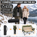 Heated Camping Chair – Single Chair & Double Loveseat Options - 4