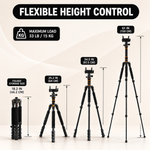 360° Swivel Hunting Chair with Adjustable Legs & Rifle Rest – Portable Tripod Seat - 4