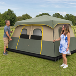 8–10 Person Instant Cabin Camping Tent with Room Divider - 4