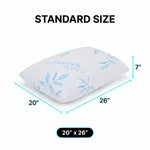 Adjustable Cooling Shredded Memory Foam Pillows, Set of 2 – Standard, Queen & King - 4