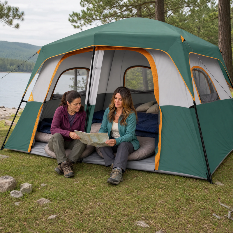 5–8 PERSON FAMILY DOME CAMPING TENT – WATERPROOF OUTDOOR TENT WITH RAINFLY & CARRY BAG - 4